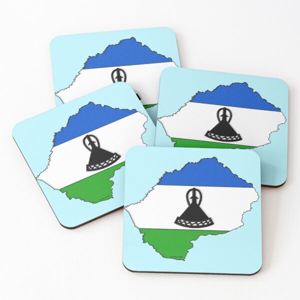 Item preview, Lesotho Map With Flag of Lesotho designed and sold by Havocgirl.