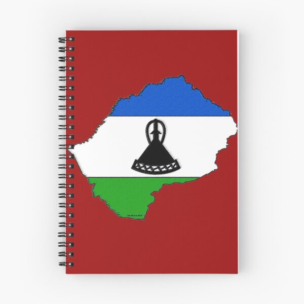 Item preview, Lesotho Map With Flag of Lesotho designed and sold by Havocgirl.