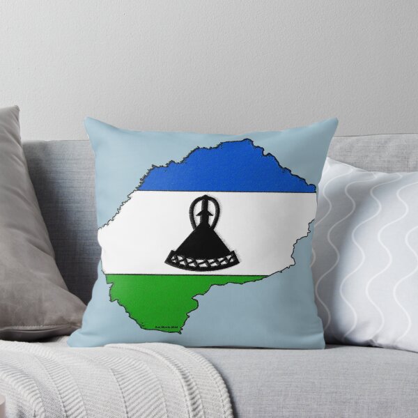 Item preview, Lesotho Map With Flag of Lesotho designed and sold by Havocgirl.