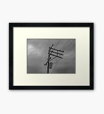 power pole Framed Print