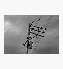 power pole Photographic Print