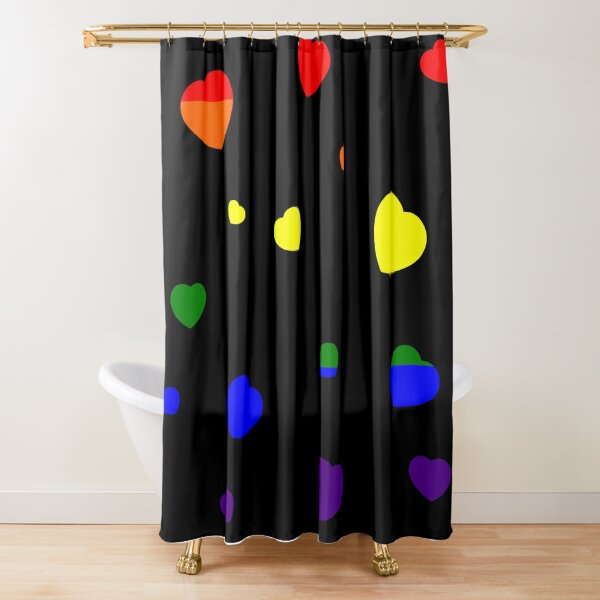 Chaotic Hearts, Pride Series - LGBT Shower Curtain