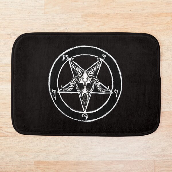 Baphomet Pentagram Bath Mat