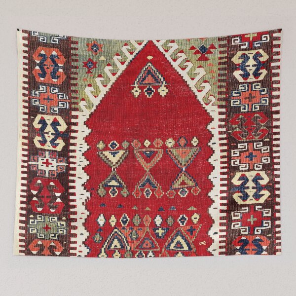 Item preview, Konya Central Anatolian Niche Kilim Print designed and sold by Vicky Brago-Mitchell®.