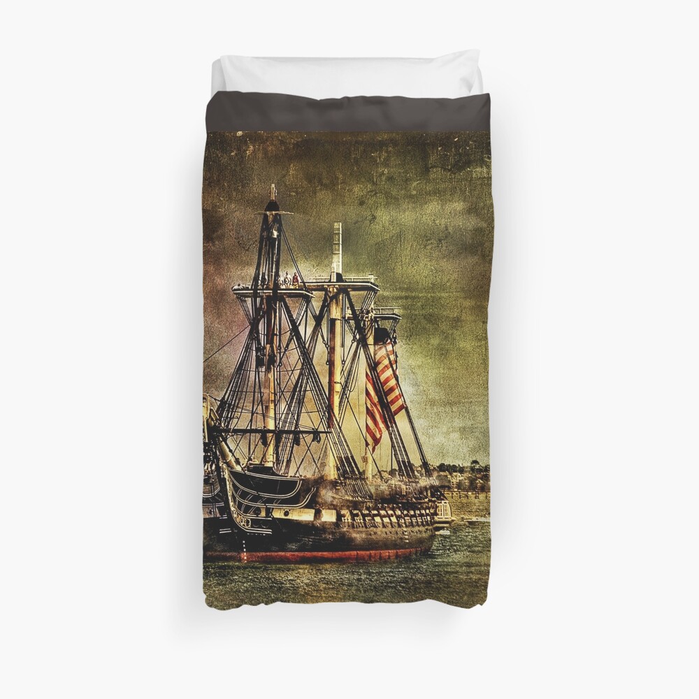USS Constitution Duvet Cover