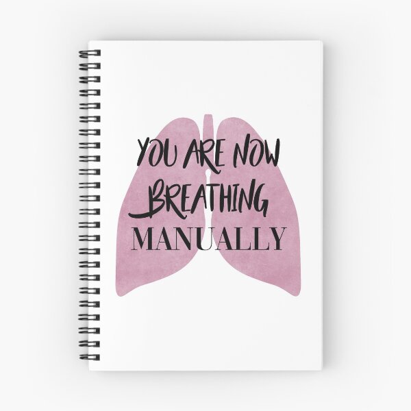 Item preview, You Are Now Breathing Manually designed and sold by Lemon  Merch.