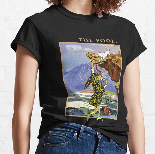 Las camisetas del tarot del tonto - La camisa de la tarjeta del tarot del tonto - camiseta 00 el tonto colorea la camiseta clásica Camiseta clásica