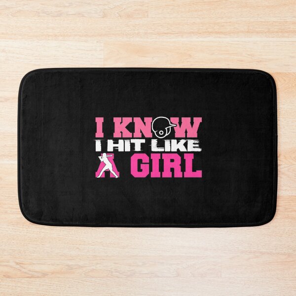 Item preview, I Know I Hit Like A Girl print - Softball Is Life designed and sold by woodsgoodsco.