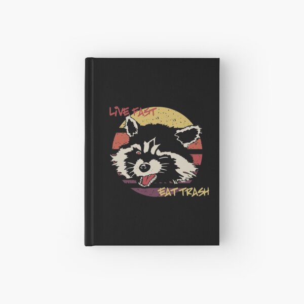 Item preview, Live Fast Eat Trash Raccoon Design Retro Animal Vintage Gift designed and sold by woodsgoodsco.