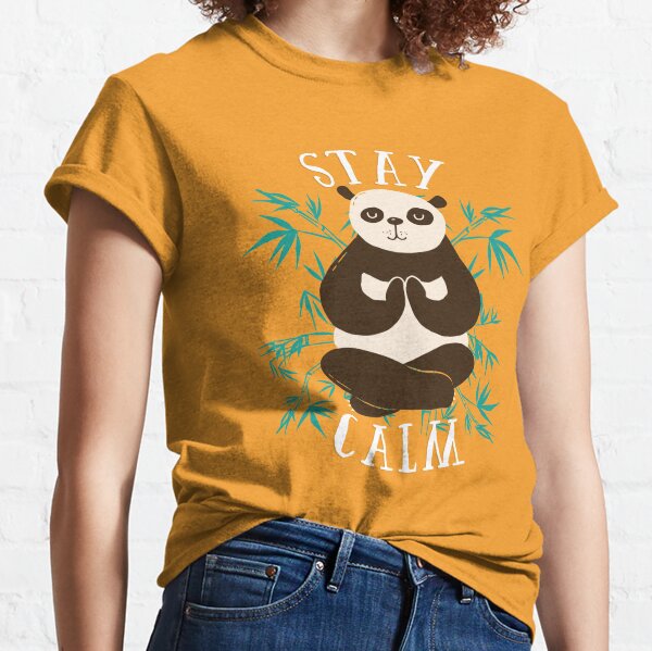 Panda Yoga Poses T-Shirts for Sale