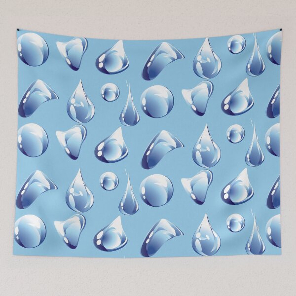 Item preview, BLUE RAIN DROPS designed and sold by PetsandBeyond.