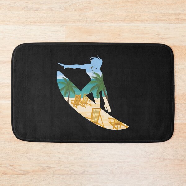 Item preview, Beach Surfing Lifestyle / Vacation Summer Sunshine Surfboard Palm Trees Ocean Surfin Surf Sport Cool Gift Idea designed and sold by SimonGs.
