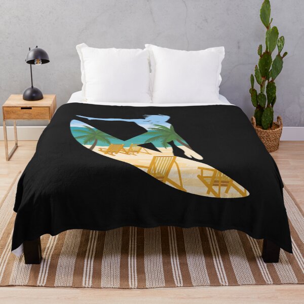 Item preview, Beach Surfing Lifestyle / Vacation Summer Sunshine Surfboard Palm Trees Ocean Surfin Surf Sport Cool Gift Idea designed and sold by SimonGs.