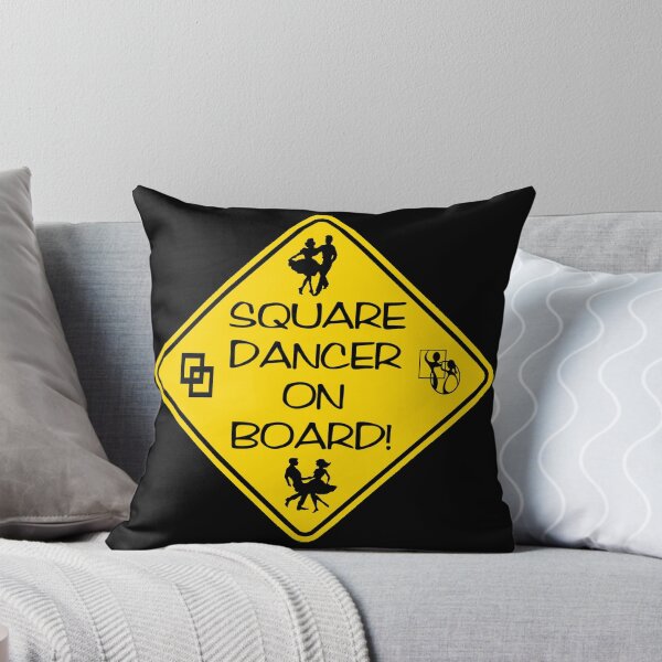 Item preview, SQD On Board BLK designed and sold by Square Dancing Gifts & Merchandise.