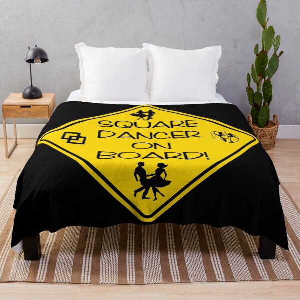 Item preview, SQD On Board BLK designed and sold by Square Dancing Gifts & Merchandise.