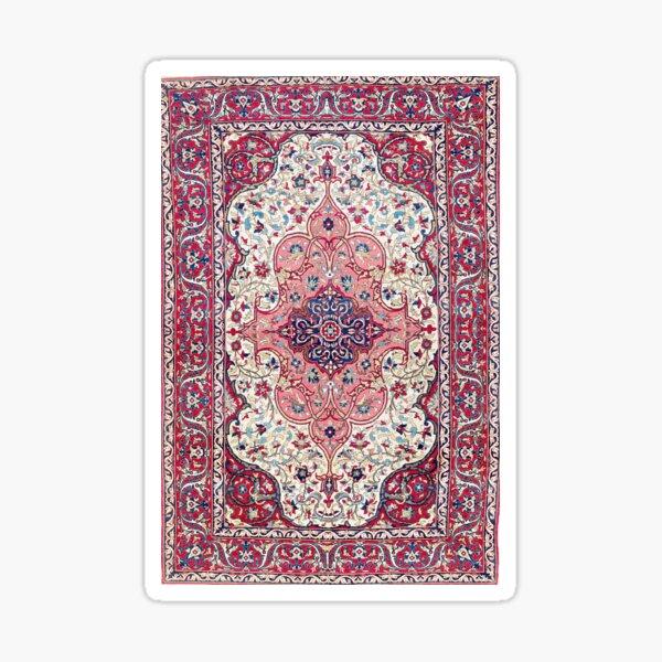 Item preview, Bakhtiari West Central Persian Rug Print designed and sold by Vicky Brago-Mitchell®.