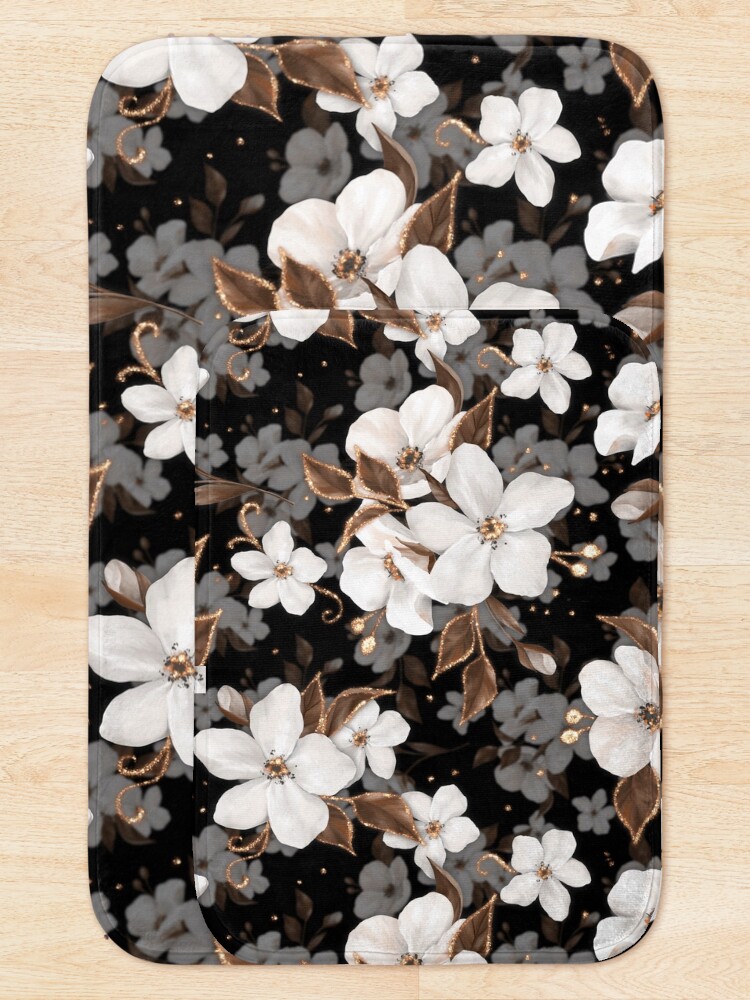 Vista alternativa de Alfombra de baño Flores de manzana