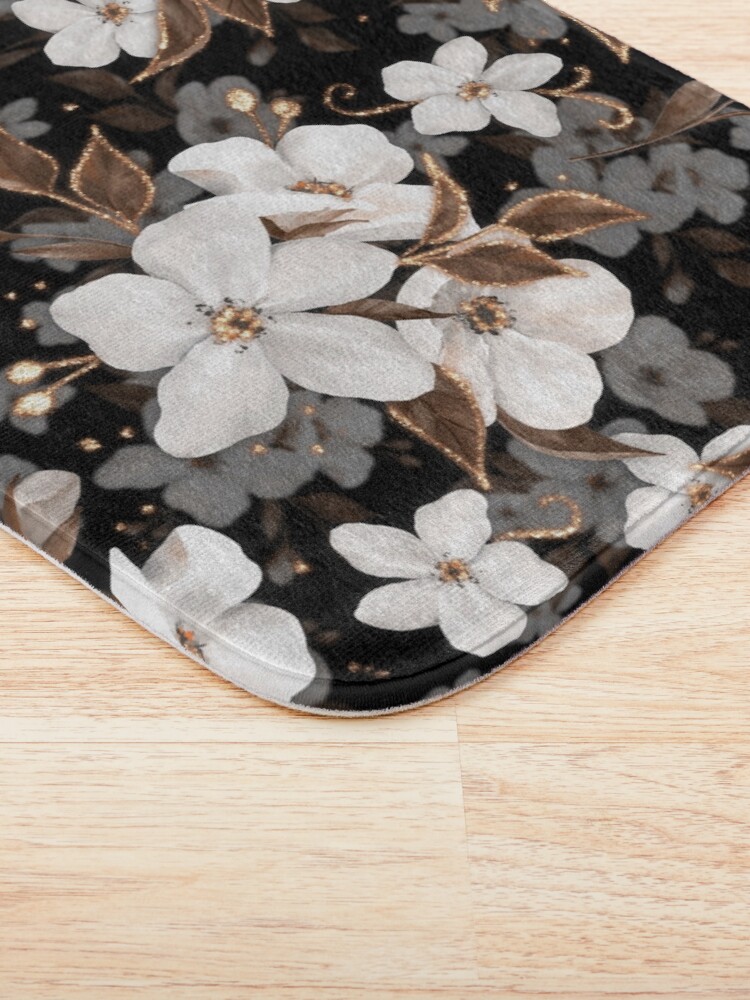 Vista alternativa de Alfombra de baño Flores de manzana