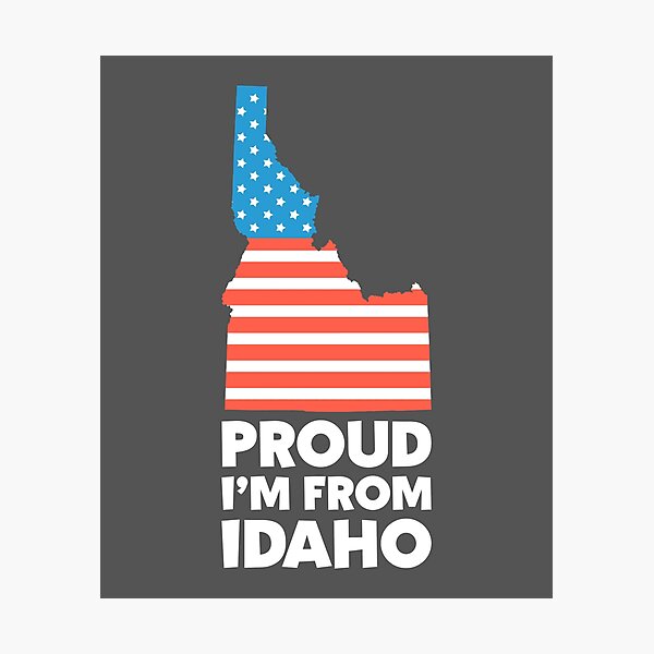 Item preview, Idaho American Flag - Fourth of July design designed and sold by bkfdesigns.