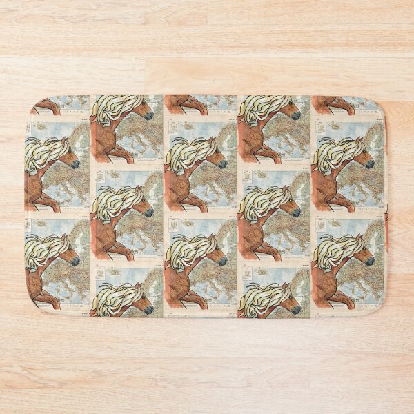 Item preview, Haflinger Horse on Map designed and sold by Elizabeth Staley.