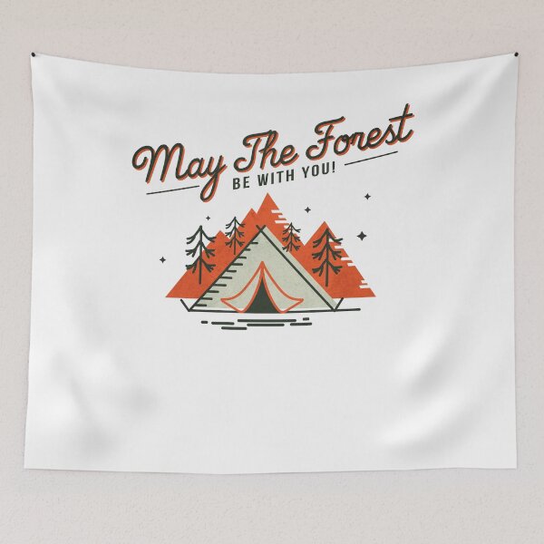 Item preview, Vintage Camping shirts May The Forest Be With You designed and sold by ETIndustries.