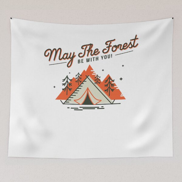 Item preview, Retro Camping shirts May The Forest Be With You designed and sold by ETIndustries.