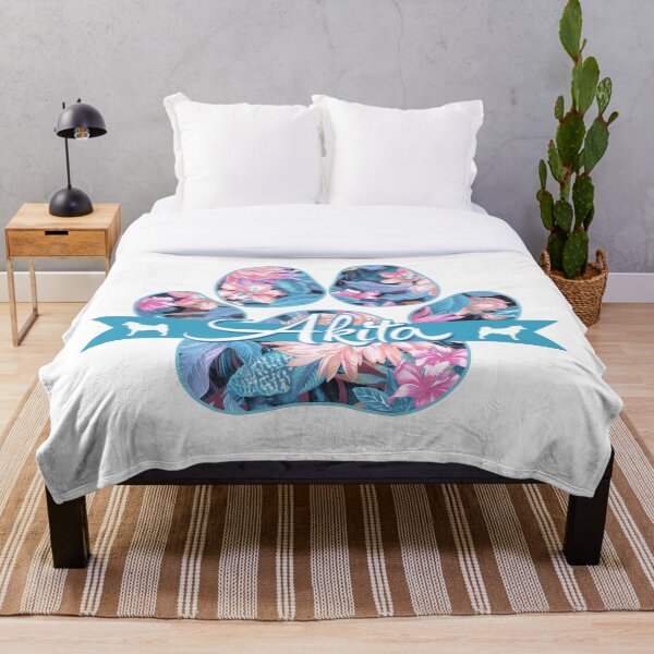 Aperçu de l'œuvre Empreinte florale de patte d'Akita créée et vendue par Anthalya.