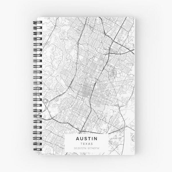Artikelvorschau, Karte von Austin, TX entworfen und verkauft von Kara515.