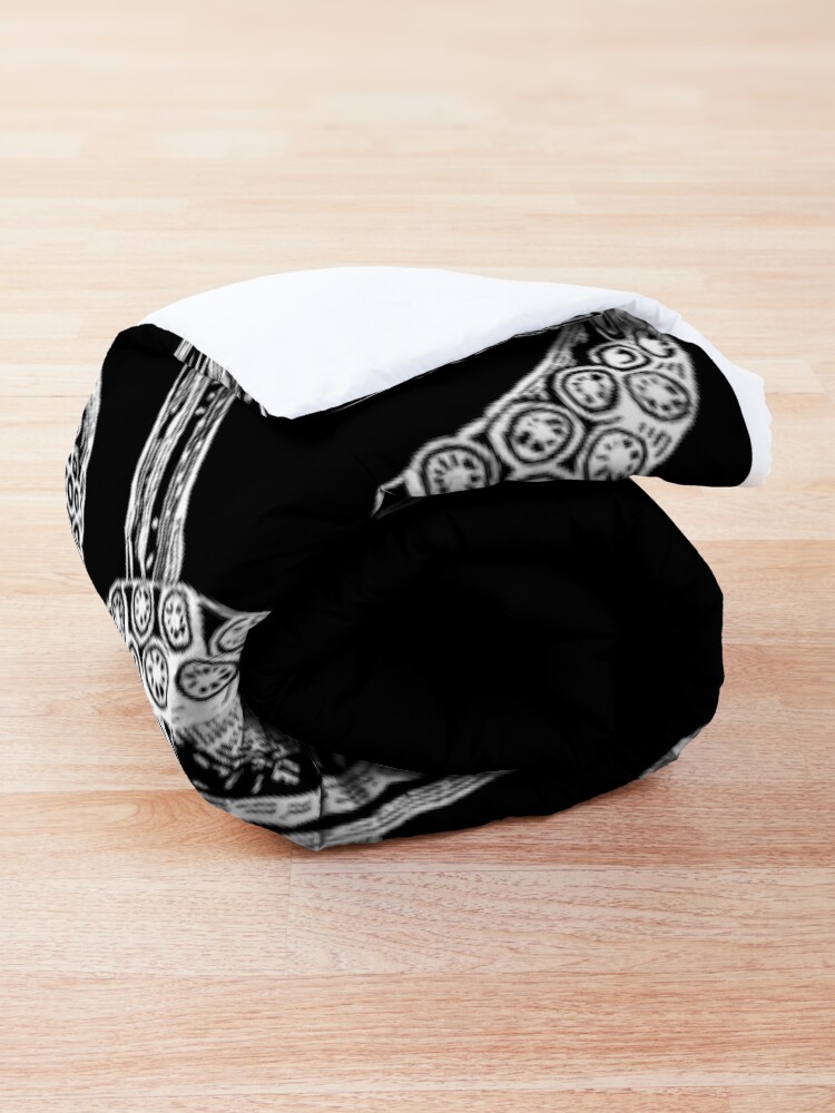 Alternate view of Octopus | Vintage Octopus | Tentacles | Sea Creatures | Nautical | Ocean | Sea | Beach | Black and White | Comforter