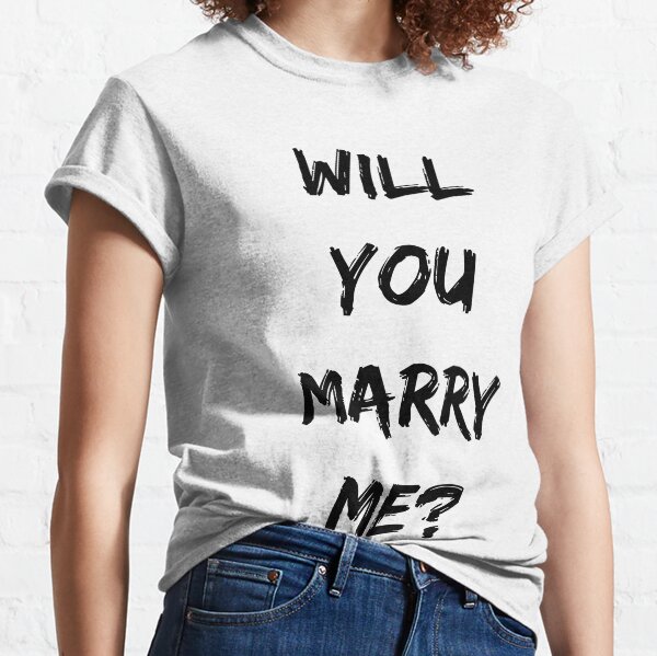 Off white will you shop marry me t shirt