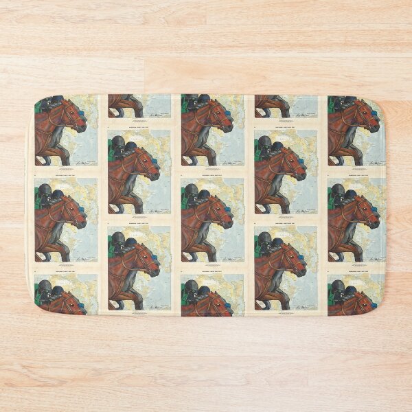 Item preview, Thoroughbred Horse on Map designed and sold by Elizabeth Staley.