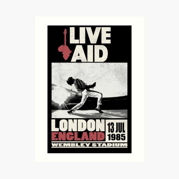 Live Aid at Wembley Art Print