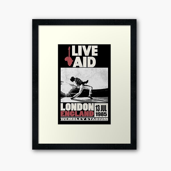 Live Aid at Wembley Framed Art Print