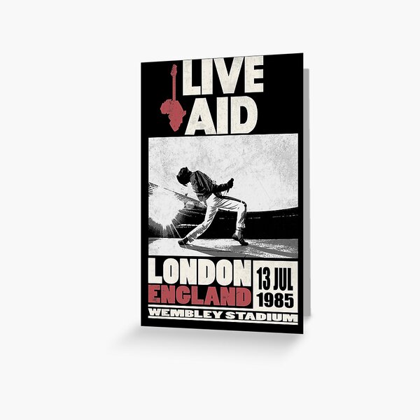 Live Aid at Wembley Greeting Card