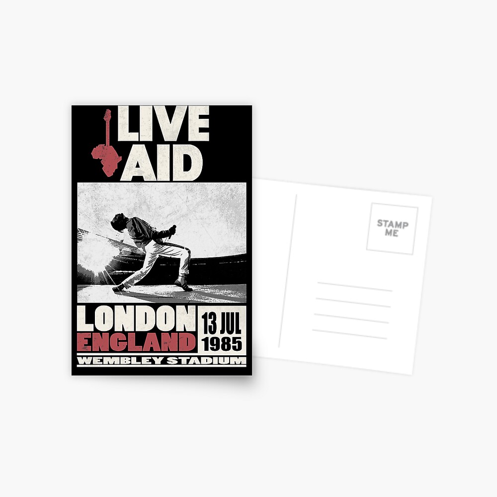 Live Aid at Wembley Postcard