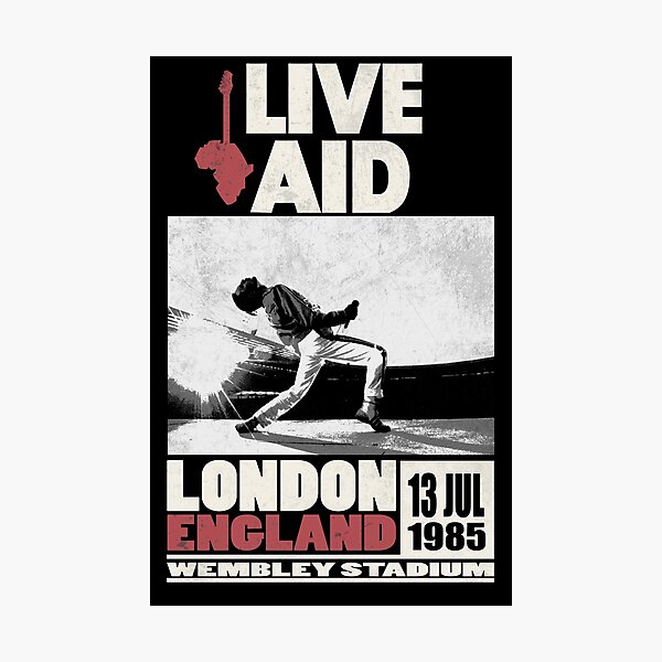 Live Aid hat eine Generation definiert! Fotodruck