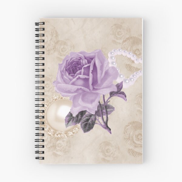 Item preview, Purple Rose Ivory Roses Rhinestone & Heart Pearls designed and sold by moondreamsmusic.