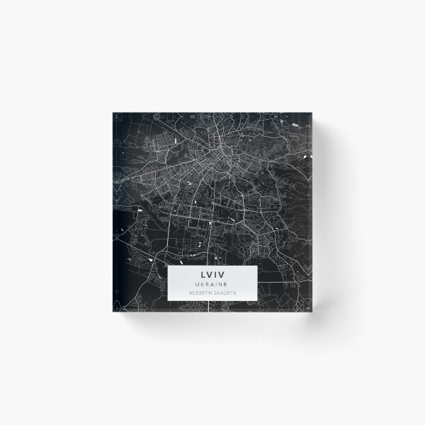 Item preview, Lviv Ukraine Map designed and sold by Kara515.