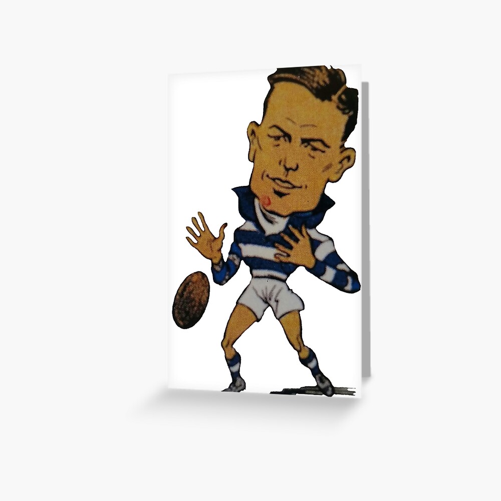 "Geelong Cats full forward " Greeting Card for Sale by DJWilliamsArt