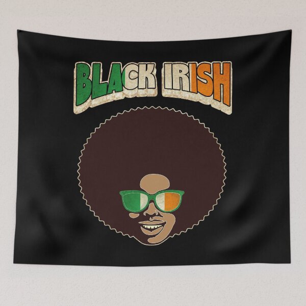 Item preview, Black Irish St. Patrick's Day Melanin Afro Funny designed and sold by funnytshirtemp.