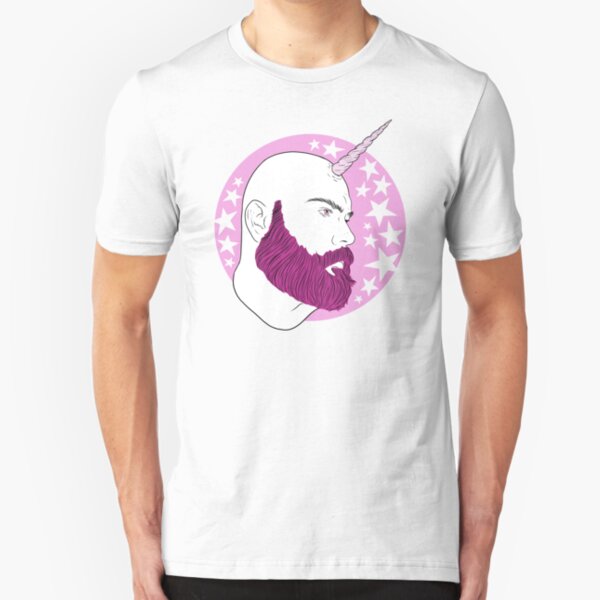 Bearnicorn Pink Slim Fit T-Shirt