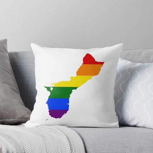 Item preview, LGBT Flag Map of Guam  designed and sold by abbeyz71.
