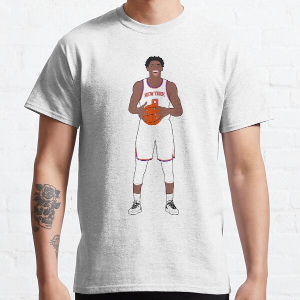 Nike Men's New York Knicks RJ Barrett #9 White T-Shirt