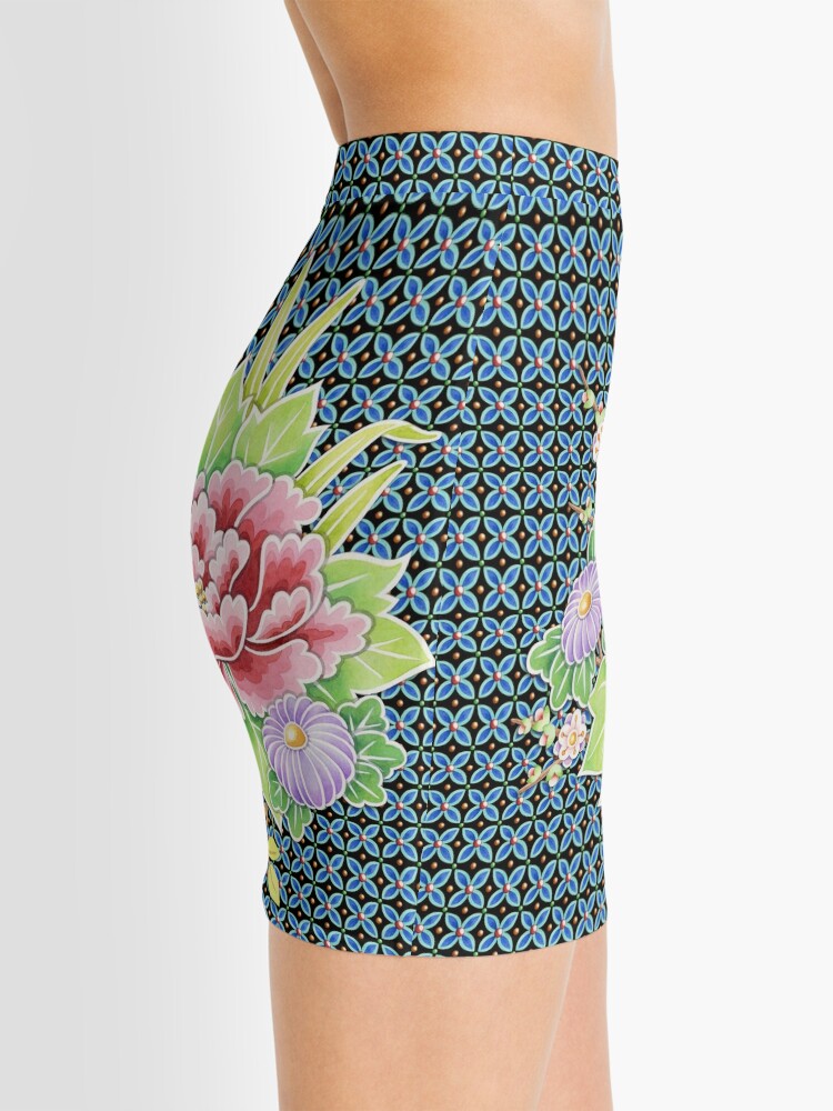 Disover Bouquet Brocade Mini Skirt