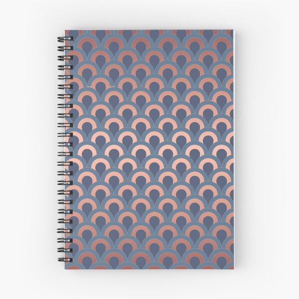 Item preview, Art Deco Circles - Indigo + Rose Gold designed and sold by NolkDesign.