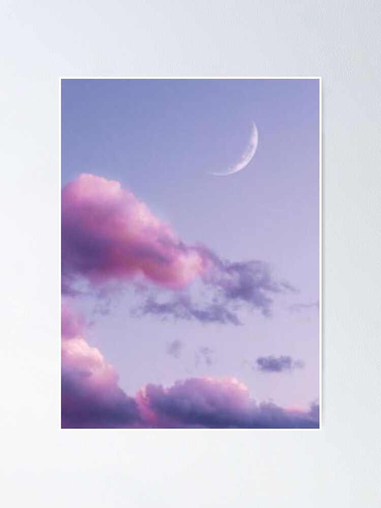 Cotton Cloud on Sky Blue Background  Cotton clouds, Clouds, Moon art print