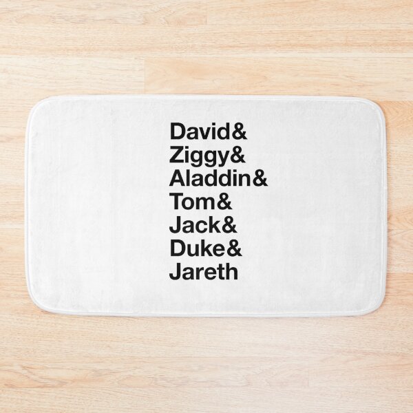 Artikelvorschau, David & Ziggy & Aladdin & Tom & Jack & Duke & Jareth List - Schwarze Schrift entworfen und verkauft von VenusOak.