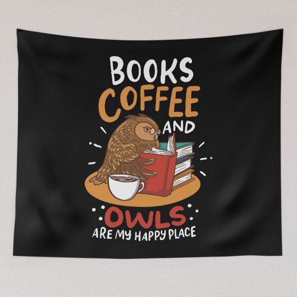 Item preview, Books Coffee Owls designed and sold by 4tomic.