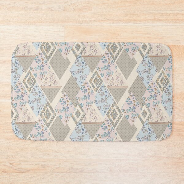 Item preview, Seamless abstract patchwork plaid patches pattern backrgound #patchwork #Rustic designed and sold by fuzzyfox.