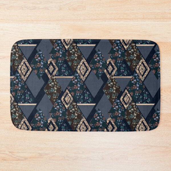 Item preview, Seamless abstract patchwork plaid patches pattern backrgound #patchwork #Rustic designed and sold by fuzzyfox.
